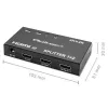 Aktiver HDMI-Splitter 2 x HDMI 4Kx2K, 3,4 Gbit/s