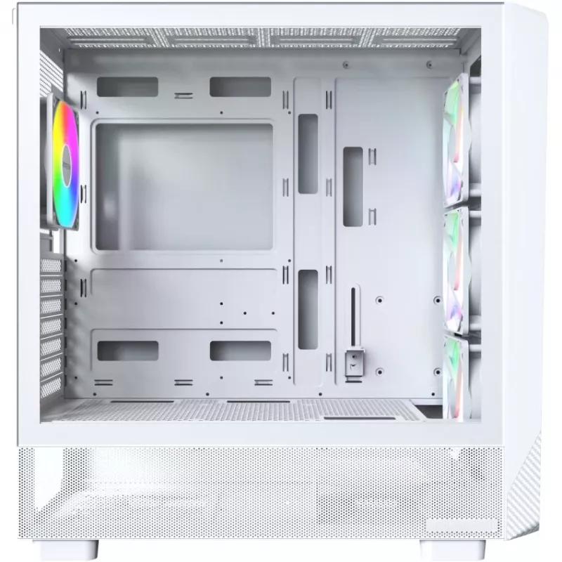 PC-Gehäuse Montech X5 Midi Tower Weiß ATX 3x140mm Lüfter