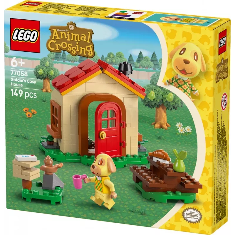 Konstruktionsspielzeug LEGO Animal Crossing Gemütliches Haus 77058, 149 Teile, 1 Minifigur, Größe 120×90×70 mm
