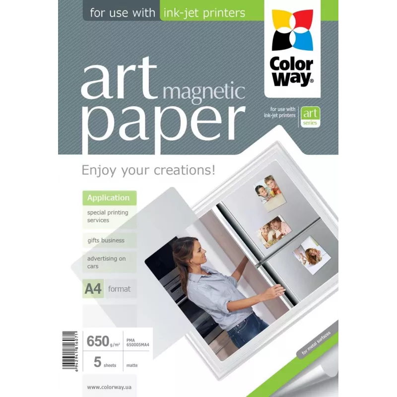 ART | Weiß | 650 g/m² | A4 | A4 | Mattes magnetisches Fotopapier