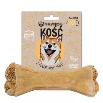 PAKA ZWIERZAKA Knochen mit Ziege XL 17 cm - Hundesnack - 115g