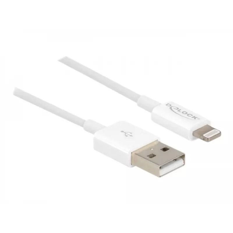 USB-Daten- und Ladekabel DeLOCK 83000 für iPhone iPad iPod weiß 1 m