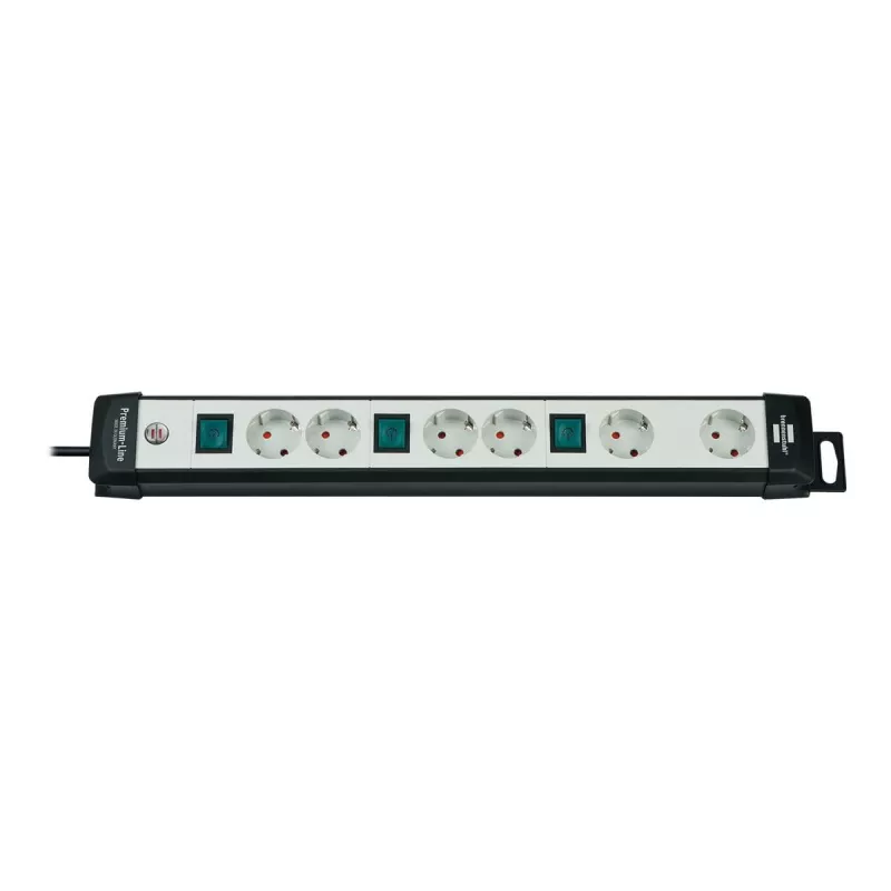 Power Extension Brennenstuhl 1951560600 3m 6 AC Outlets Schwarz Grau