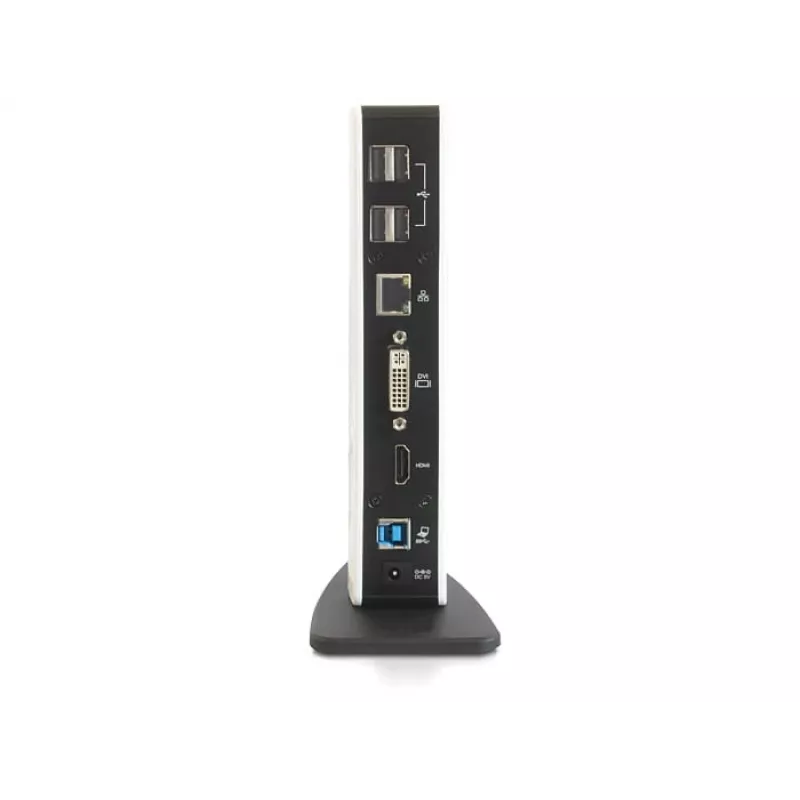 Laptop-Dock DeLOCK 87568 Kabelgebunden Schwarz Weiß