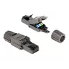Netzwerkkabel DeLOCK RJ45 Stecker Cat.8.1 STP werkzeugfrei Schwarz