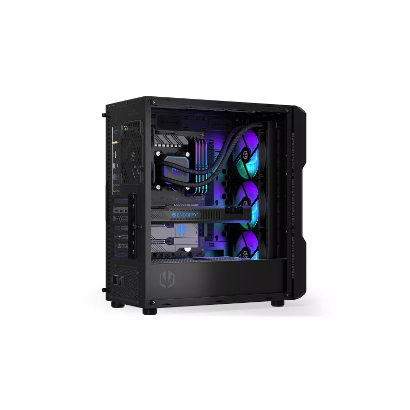 All-in-One-Flüssigkeitskühler ENDORFY Navis F360 ARGB Schwarz — 360-mm-Radiator, 3x 120×25 mm Lüfter, 250–1800 U/min, Pumpe 1600–2600 U/min, Unterstützung für LGA 1700/AM5/AM4