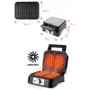 Waffeleisen PROMIS WAP1600 – 2-rechteckige Portionen Platten, 1200 W, antihaftbeschichtet, Thermostat, kühlbleibender Griff, LED-Anzeigen