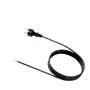 Bachmann - Stromkabel - Typ F (M) auf ohne Stecker - AC 250 V - 5,0 m - vergossen - schwarz (322.176)