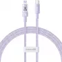 USB-C auf Lightning Schnellladekabel Baseus Gem 1 m 20 W Violett, Nylonummantelung, 7-Pin Lightning