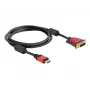 HDMI - DVI-Kabel DeLOCK 84342 1,8 m Stecker / Stecker