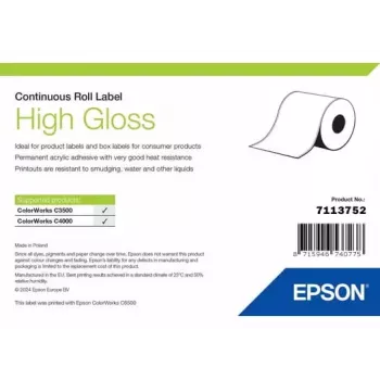 Epson Hochglanz-Endlosetikettenrolle 51 mm × 33 m (Modell 7113752)