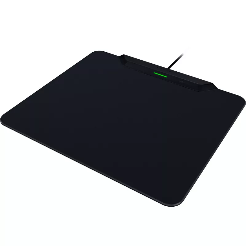 Razer | Kabelloses Gaming-Mauspad mit Lade-Puck, Hard Edition | HyperFlux V2 Wireless Charging System | Gaming-Mauspad | 360 x 311 mm | Schwarz