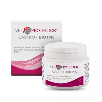 Nahrungsergänzungsmittel JM Sante Multibiotic Vet Protector Gastro für Hunde und Katzen, 60 g – probiotische Unterstützung für ausgewachsene Haustiere