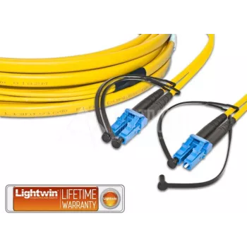 Lightwin LDP-09 LC-LC 1.0 FD Glasfaserkabel 1 m OS2 Gelb (LDP-09 LC-LC 1.0 FD)