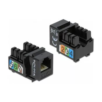 Keystone-Modul DeLOCK 86468 Flach Schwarz RJ-12