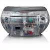 Tragbares Radio mit CD-Player Lenco SCD-24TR — FM, 4W Ausgang, LCD, Teleskopantenne, Netz-/Batteriebetrieb, 6×C-Batterien