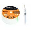 Koaxialkabel LIBOX PCC80 RG-6/U 100 m, FEP-Mantel, 0,8 mm Kupferleiter, Aluminiumschirm, weiß