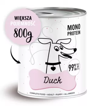 PAKA ZWIERZAKA Pepe Duck – Nassfutter für Hunde – 800 g