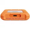 Externe SSD LaCie STND4000400 4 TB USB4 Gen 3x2 Thunderbolt USB Type-C, Orange/Edelstahl