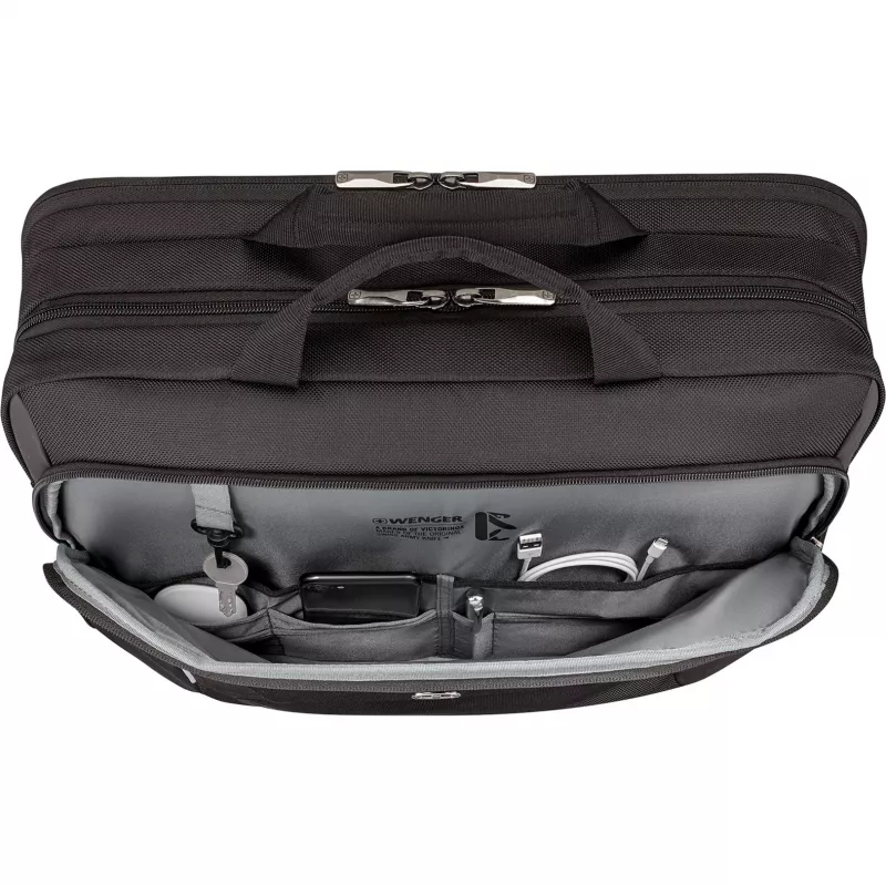 Laptop-Aktentasche Wenger XE Brief 17 – passend für 17-Zoll-Laptops, Tablet-Fach, schwarz