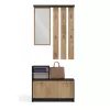 Garderobenschrank top e shop GAR ANT/ART mit 1 Drehtür, 850×240×1600 mm