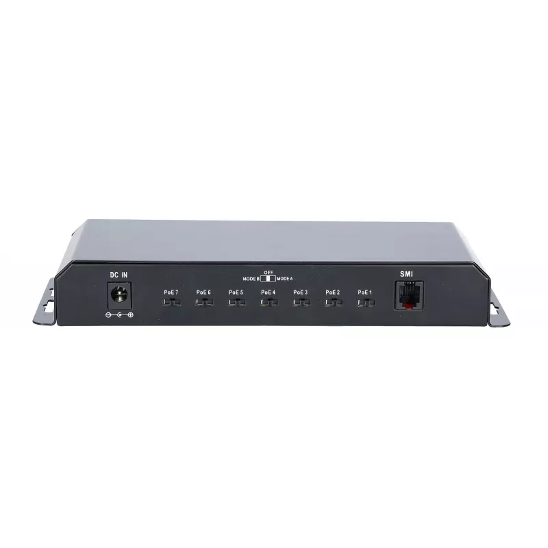 Extralink PoE-Switch KRATOS 7x Gigabit PoE, 1x Uplink RJ45, Netzteil 24V 2,5A, 60W