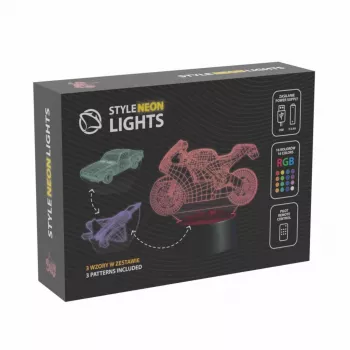 LED-Dekorleuchte für Fahrzeuge MANTA SNL121RGB RGB 3D-Licht für Autos und Motorräder