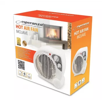 Elektrische Raumheizung ESPERANZA EHH002, elektrisch, 2000 W max, einstellbarer Thermostat, grau/weiß