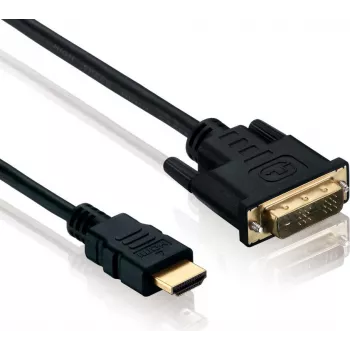 Adapterkabel helos DVI-D (Stecker) auf HDMI (Stecker) 1,5 m, 4K 60 Hz
