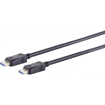 DisplayPort-Kabel ShiverPeaks 10-81015, DisplayPort–DisplayPort, 0,5 m, schwarz, Ø6 mm