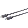 DisplayPort-Kabel ShiverPeaks 10-81015, DisplayPort–DisplayPort, 0,5 m, schwarz, Ø6 mm