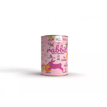 SYTA MICHA Kaninchen mit Gemüse für Welpen - Nassfutter für Hunde - 400g