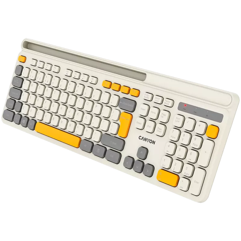 CANYON Tastatur HKB-W03 EN AAA Wireless Beige