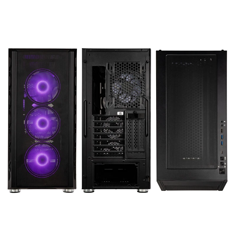 PC-Gehäuse Kolink Citadel Mesh ATX ARGB Midi-Tower – Schwarz, ATX-Miditower-Formfaktor