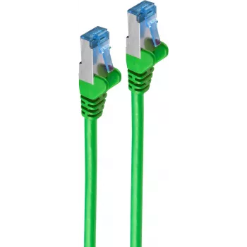 Netzwerkkabel, Patchkabel Cat 6A S/FTP PIMF Grün 1m