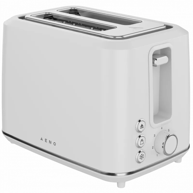 Elektrischer Toaster, weiß, 220-240V, 50-60Hz, 920-1080W, 2 Schlitze, 3 Modi, 7 Bräunungsstufen