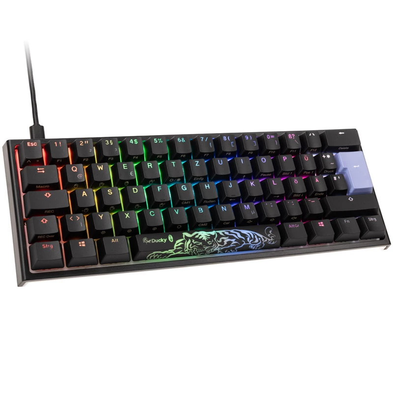Ducky DKON2061ST Tastatur Gaming USB QWERTZ Deutsch Weiß