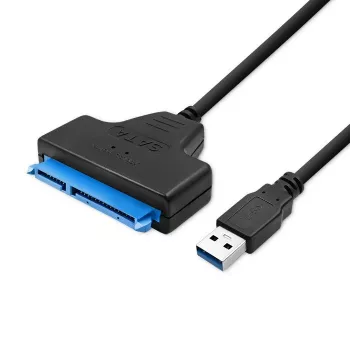 Adapter QOLTEC 51855 — externer M.2 NVMe/NGFF auf USB 3.0 Adapter, 10 Gb/s, für 2,5 Zoll/M.2 Laufwerke, schwarz