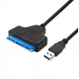 Adapter QOLTEC 51855 — externer M.2 NVMe/NGFF auf USB 3.0 Adapter, 10 Gb/s, für 2,5 Zoll/M.2 Laufwerke, schwarz