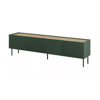 4D RTV-Schrank ONDA 200x40xH54.35 grün (stehend oder wandmontiert)