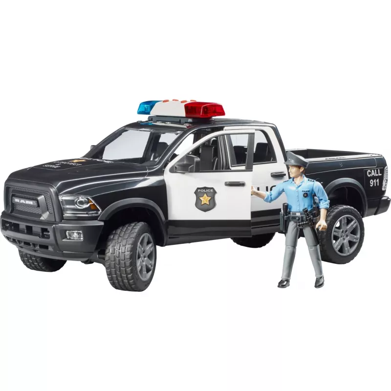 Polizei-Pickup-Spielzeug BRUDER RAM 2500 Police 02505 – Modell im Maßstab, Spielfahrzeug