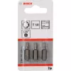 Bosch Schrauberbit extrahart, 3 Stk., Torx, T10, Stahl, T10, 25 mm