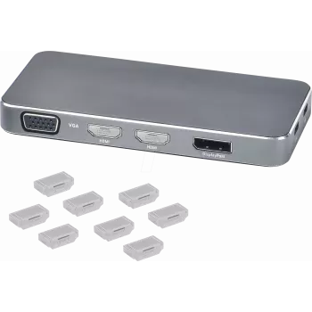 SmartKeeper HDMI Kabel Grip 2 Kabelhalter – 2 Gurte + 1 Halterung Orange HCG01P1