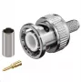 Koaxial-Steckverbinder BNC Microconnect BNC58M Chrom 7g