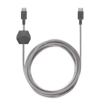 USB-C-auf-USB-C-Kabel Native Union Anchor Kabel 1,8 m Schwarz Weiß