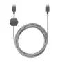 USB-C-auf-USB-C-Kabel Native Union Anchor Kabel 1,8 m Schwarz Weiß