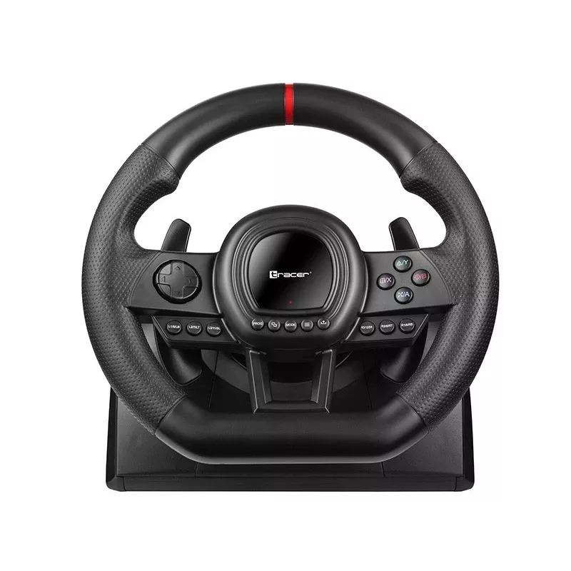 Manueller Gangschalthebel TRACER TRAJOY47345 — kabelgebundener 6-in-1-Simracer-Controller, 1,8 m Kabel, schwarz, ergonomischer rutschfester Griff, 270°-Drehung