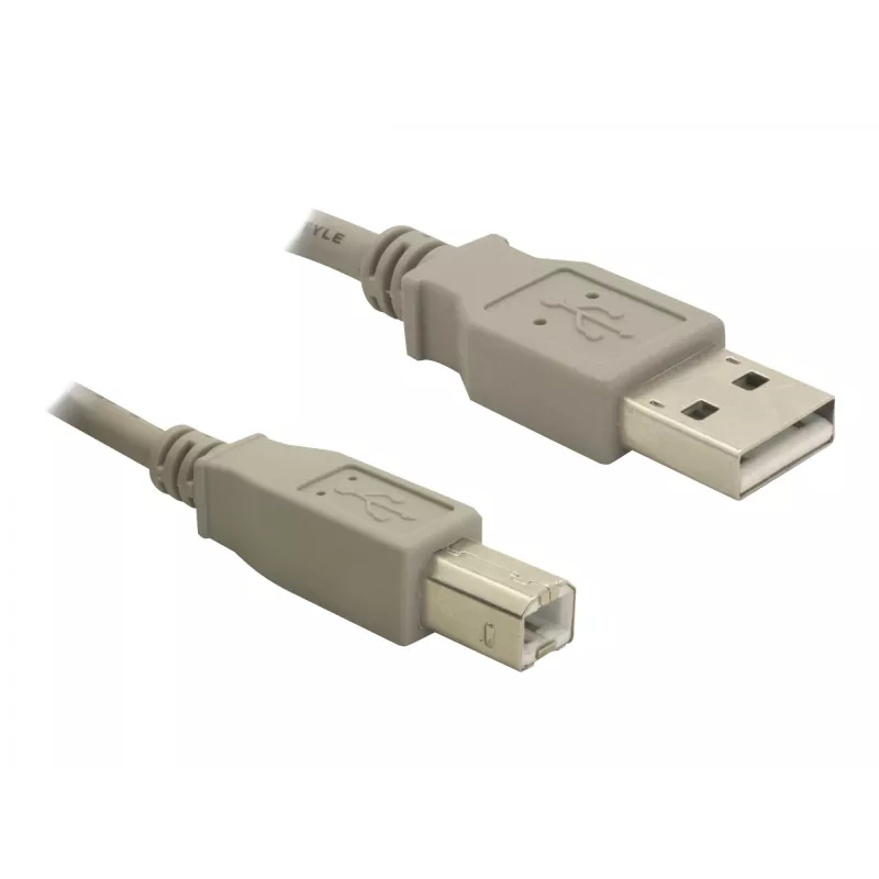 USB-Kabel DeLOCK 82216 USB 2.0 3 m USB A USB B Grau