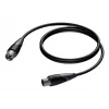 PROCAB CLA901/3 Audiokabel 3 m XLR (3-polig) Schwarz, Grau