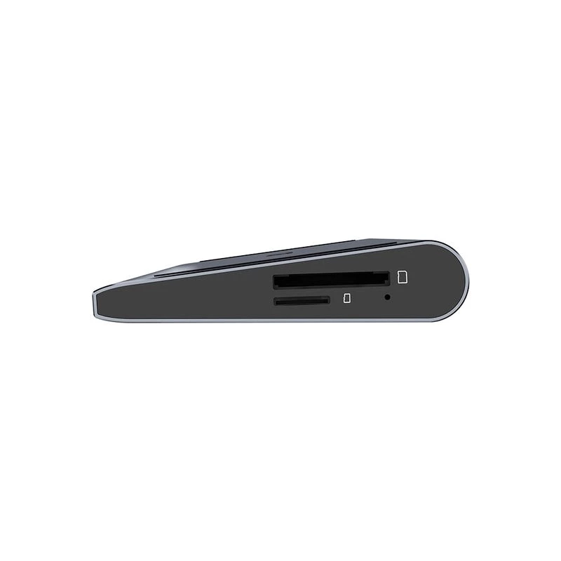 KVM-Switch Unitek D1106AGY01 USB-C Triple 4K Dockingstation mit KVM, 3x USB-A, 5x USB-C, HDMI×2, DP×1, RJ-45, SD-Leser, 3840×2160@60Hz, Aluminium